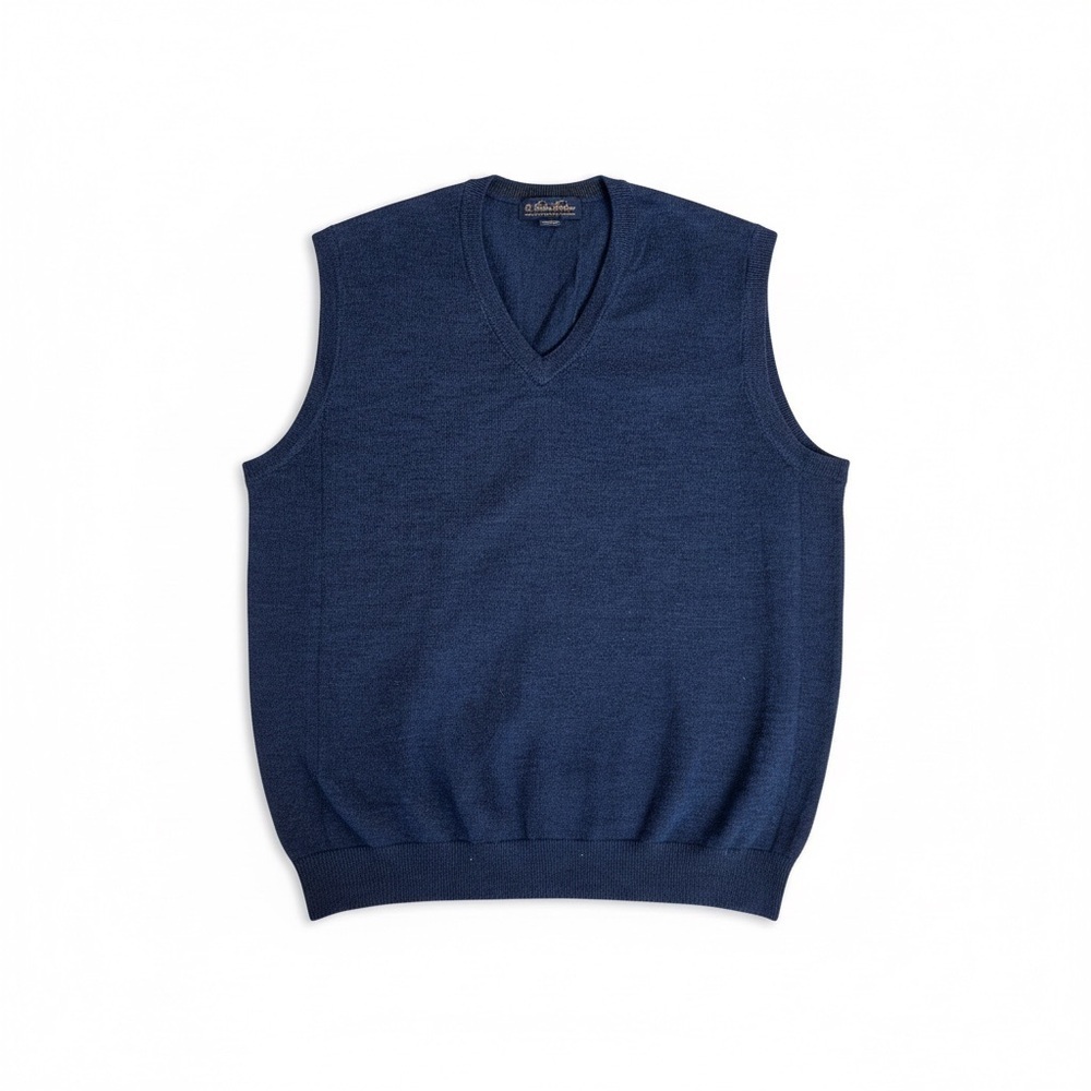 Brooks Brothers Navy V-Neck Sweater Vest